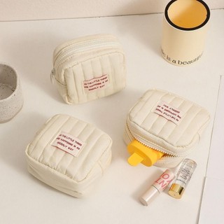 Túi đựng đồ nhỏ EARTHLYCO, Ví đựng tiền xu Mini dễ thương, có dây kéo Băng vệ sinh nữ Túi đựng mỹ phẩm
