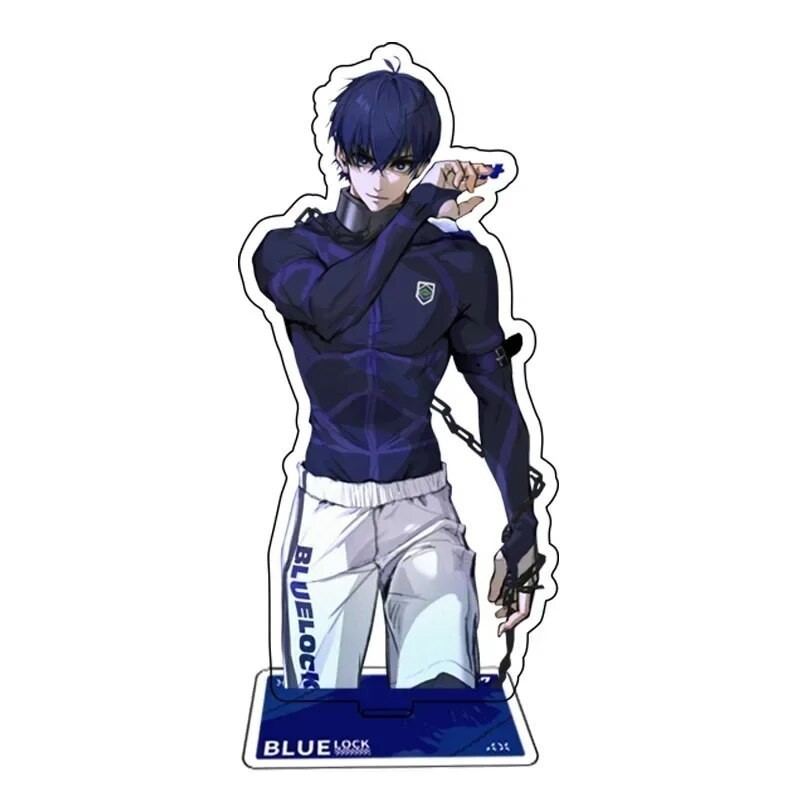 Mô hình Standee Bluelock Isagi Reo Nagi Sae Rin Chigiri Meguru Kunigami Baro a20 Phụ kiện trang trí để bàn góc học tập