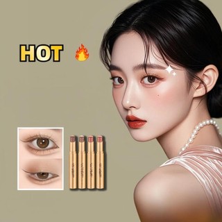 Bút phấn mắt HYCEO, Bút phấn mắt chống thấm nước mờ, Bút Highlighter ba màu lâu trôi Trang điểm nhanh