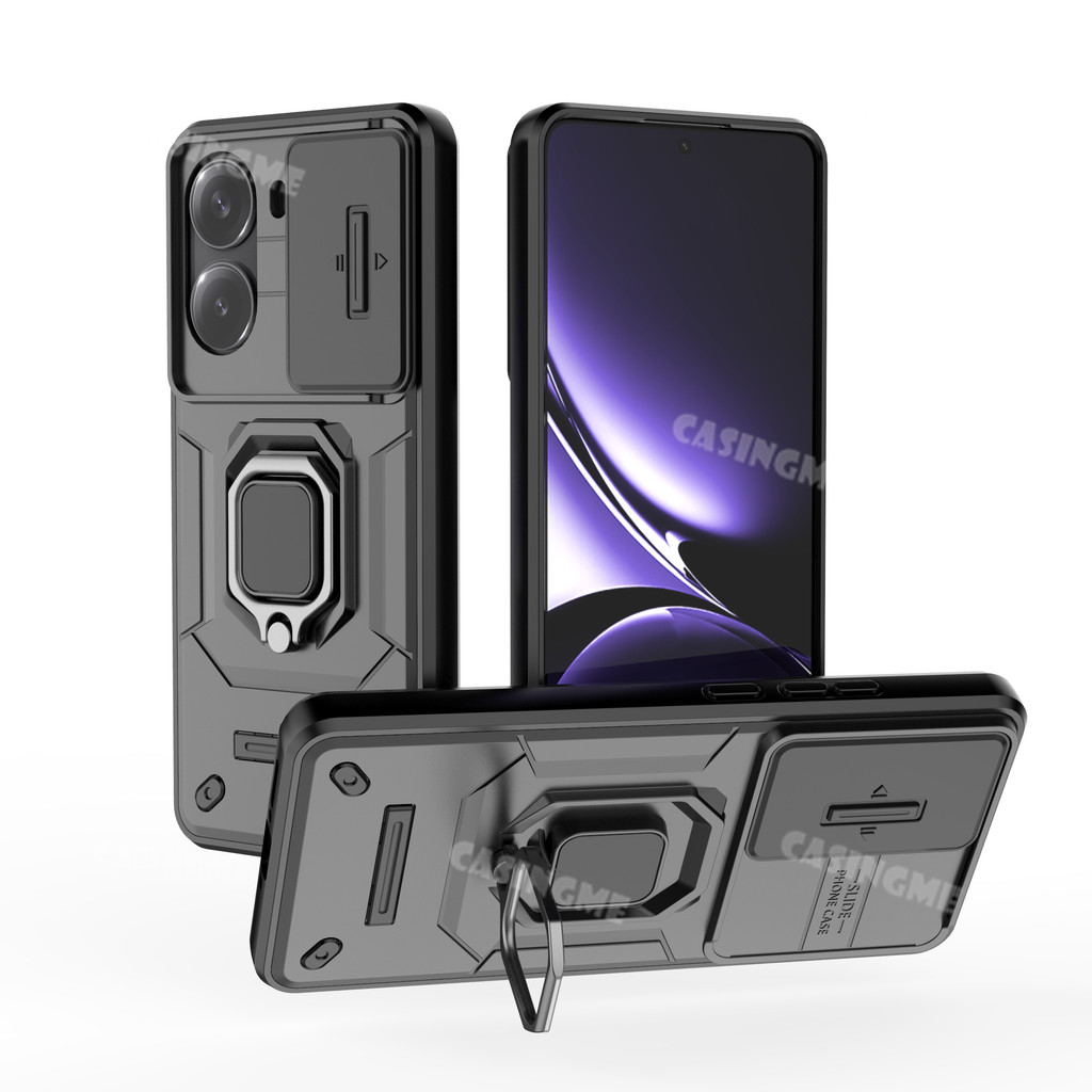 Dành Cho Poco X7 Pro 5G Ốp Lưng Bảo Vệ Ống Kính Cửa Sổ Trượt Vỏ Cho PocoX7 Pro Poco X7Pro PocoX7Pro 5G 2025 Ốp Lưng Giáp Chống Sốc Vòng Silicon Đứng Vỏ Điện Thoại