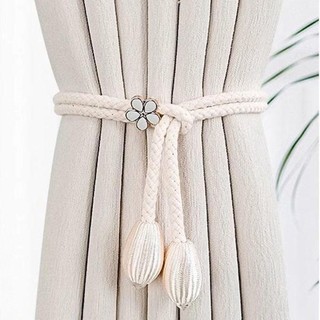 Dây buộc rèm hình hoa MARBLEM, Khóa rèm có thể điều chỉnh hoạt hình, Dây đàn hồi Dây rèm phòng trẻ em Trang trí nội thất
