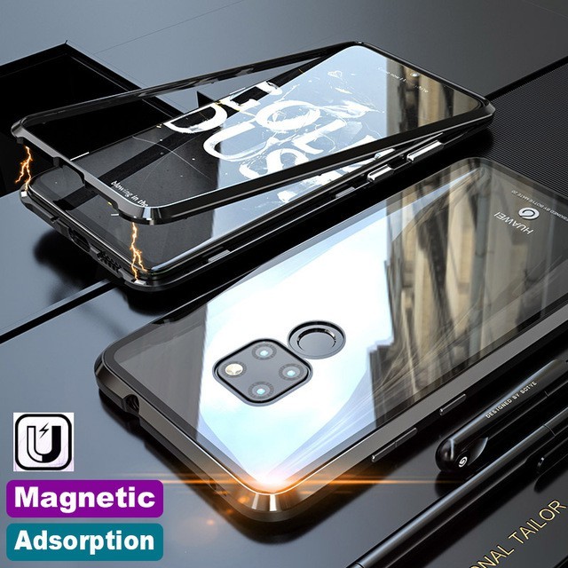 Ốp điện thoại khung hấp phụ từ tính cho Huawei Mate 20 20 Pro P20 P30 P30 ProHard Cover