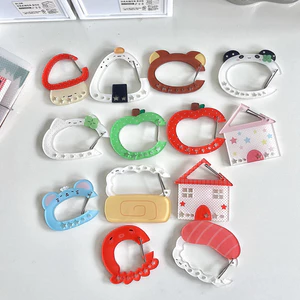 Sổ tay Trang trí Quà tặng Móc khóa Carabiner Túi quyến rũ Ba lô Mặt dây chuyền Hàn Quốc Lều tay dễ thương INS Ban đầu Acrylic Minh họa Đồ trang sức