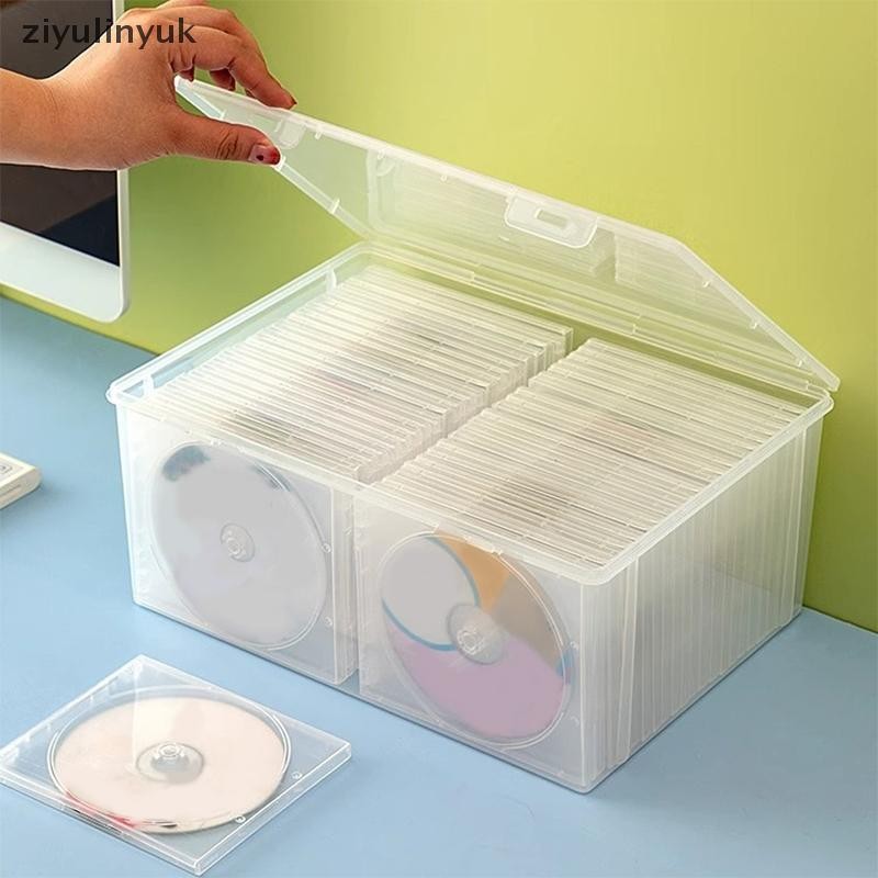 Ziyulinyuk Trong Suốt Và Chống Bụi CD Hộp Bảo Quản DVD Gia Đình Đĩa CD Album Truyện Tranh Tổ Chức Hộp Bảo Quản Kệ Có Nắp Chụp EN
