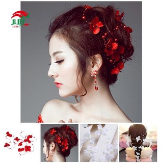 Phụ Nữ Cô Gái Hoa Ngọc Trai Giả Đầu Tóc Nho Đầu Tóc Cưới Tóc