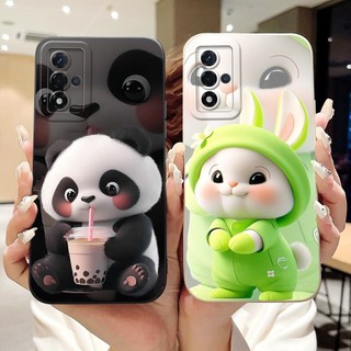 Ốp lưng silicon gấu trúc/thỏ hoạt hình cho OPPO A93s 5G 2021 (PFGM00) A93s