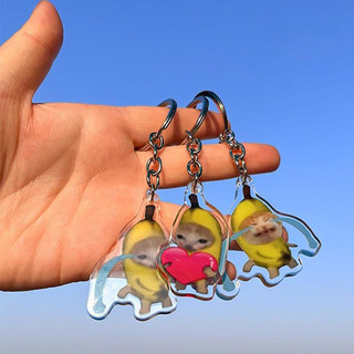 Móc Khóa Xe Máy Cheems Mèo Chuối Meme Vui Nhộn Cute - Phụ Kiện Túi Xách MK_ĐH