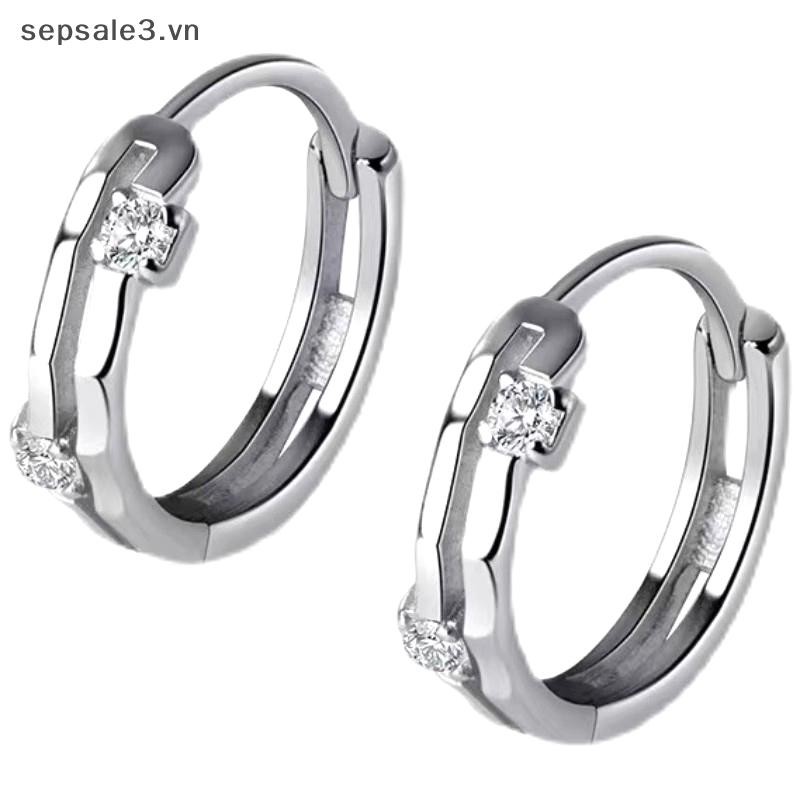 # Sepsale # Bông Tai Vòng Nhỏ Đơn Giản Thời Trang Nữ, Zircon Sáng Bóng, Trang Sức Khuyên Tai