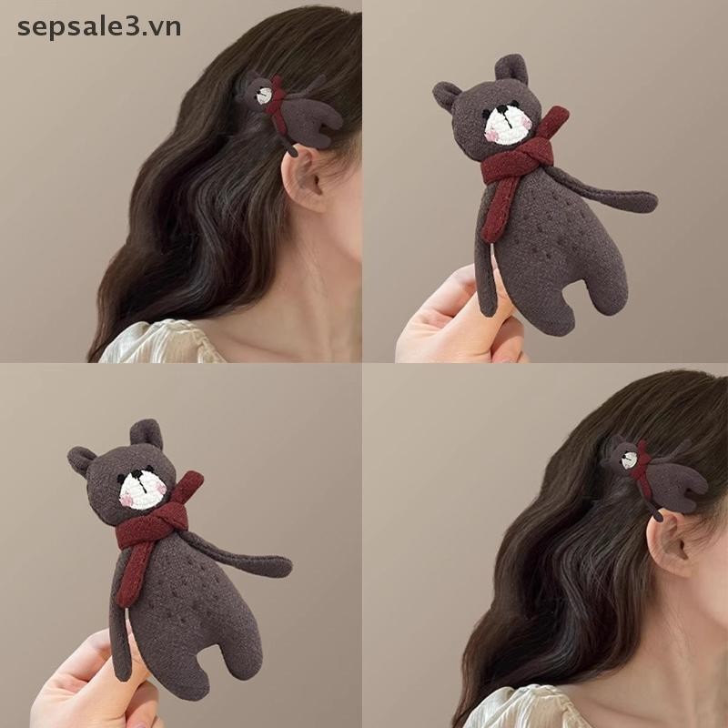 # sepsale # Hoạt Hình Dễ Thương Nơ Vuốt Tóc Cho Nữ Ngọt Ngào Trang Trí Tóc Dài Dày Giữ Móng Vuốt Kẹp Phụ Kiện Tóc Thời Trang.