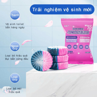 Combo 20 Viên Tẩy Bồn Cầu 2 in 1 Loại Bỏ Mảng Bám, Khử Mùi Hôi, Diệt Vi Khuẩn 99,9% NGÓI HOME - TBC01