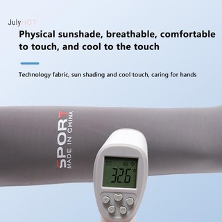 Julyhot Tay Tay Áo Chống Nắng Chống Tia UV Băng Lụa Thể Thao Nam Nữ 2 Ngón Tay Ngoài Trời Thoáng Khí Massivedeals