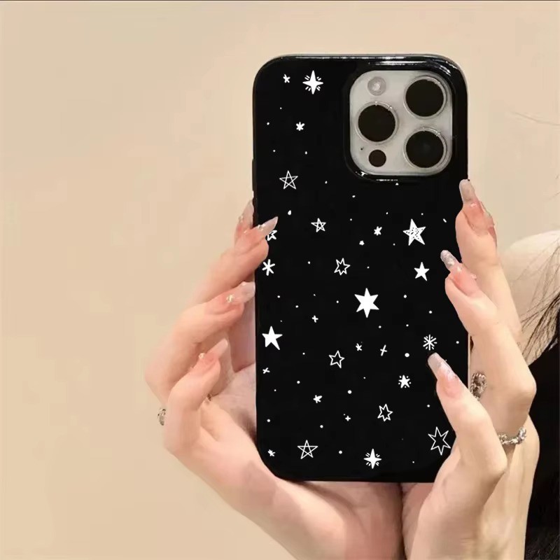 Ốp Điện Thoại Họa Tiết Ngôi Sao Thời Trang Cho iPhone 14 13 12 11 Pro 16 15 Pro Max X XS XR 7 8 Plus SE 2022 16E Mềm Chống Sốc
