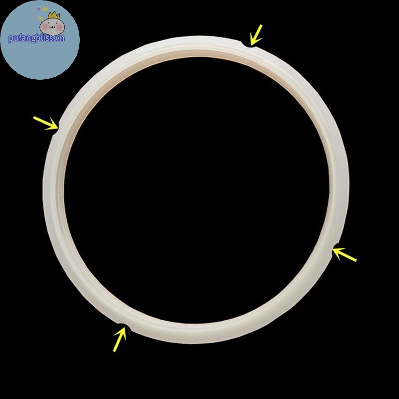 Pufangbliss 18 / 20 / 22 / 24cm Silicon Cao Su Gioăng Nồi Nắp Niêm Phong Vòng Nồi Áp Lực Điện Thay Thế Cho 2-6L Nồi Gioăng VN