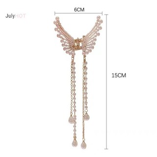 Julyhot Tua Rua Ngọc Trai Nữ Thanh Lịch Vuốt Tóc Cua Kẹp Tóc Phụ Kiện Tóc Massivedeals