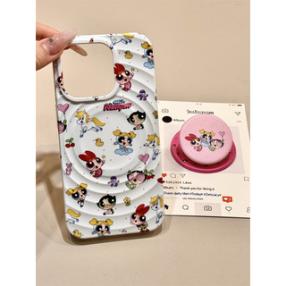 Phim hoạt hình toàn màn hình bay cảnh sát nữ từ khung điện thoại di động cho iPhone16 15 14 13 Pro Max chống sốc bảo vệ camera chống rơi bìa lưng cứng