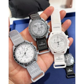 Moonwatch 1965 Đồng hồ nam mới MISSION ON MOON Full Chức năng Quarz Chronograph Đồng hồ đeo tay dạ quang