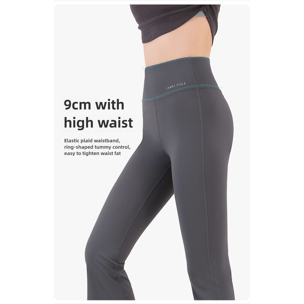 Ảnh Camel CROWN Quần Tập Yoga Nữ Cao Cấp Nâng Hông Chống Nắng Quần Thể Thao Thông Thường 4