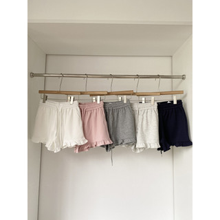 Mùa Hè 2025 Hàn Quốc Cao Cấp Thường Ngày Ruffle Edge Quần Short Nữ Chữ A Rời Quần