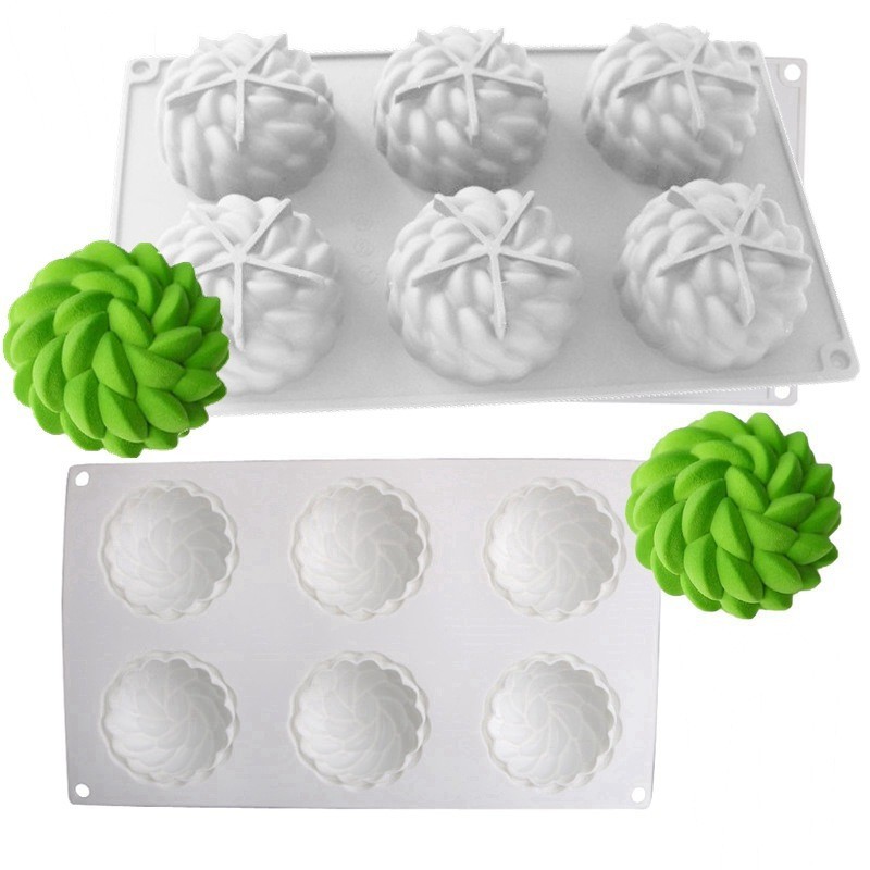 Sant 'Anna Hoa Fondant Silicon Khuôn Mousse Bánh Thơm Nến Xà Phòng Handmade Nướng Tự Làm