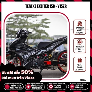 Tem rời Exciter 150 Y15ZR Thiết kế riêng nhiều màu | EX150-H020 | Decal cao cấp chống nước, chống phai màu