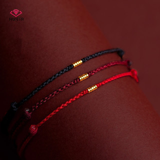 Hwetr Thời Trang Handmade Màu Vàng Hạt Dây Đỏ Tốt May Mắn Lắc Tay Có Thể Điều Chỉnh Vòng Tay Quyến Rũ Dành Cho Nữ Nam Người Yêu Quà Tặng Mới