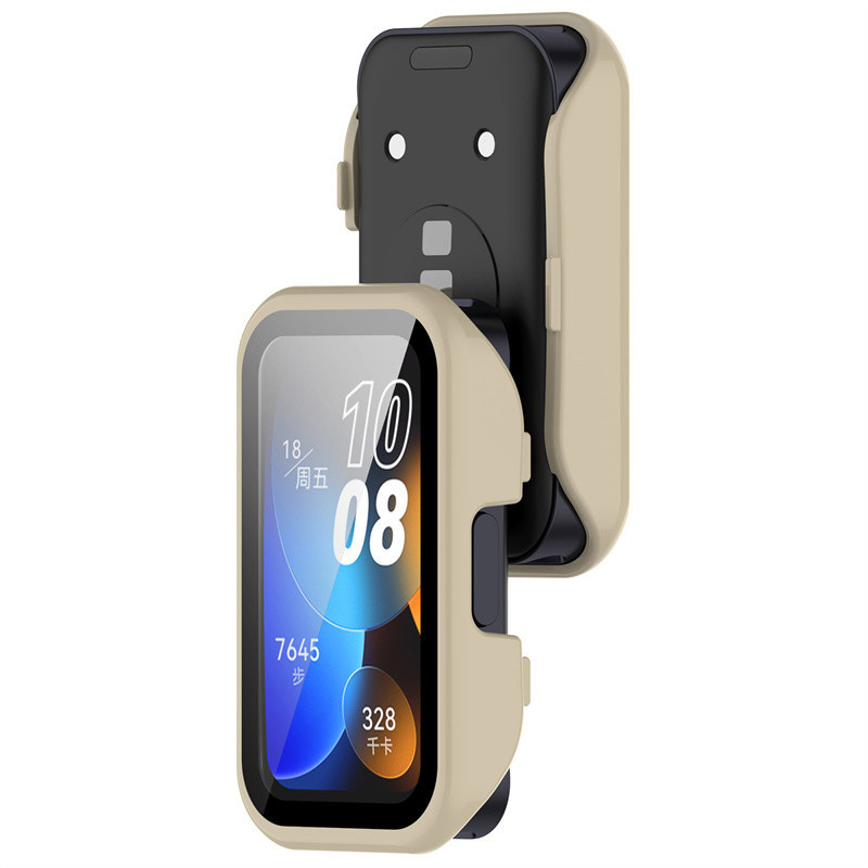 Vỏ bảo vệ Huawei band 8 9 10 Vỏ bảo vệ PC cứng cho Huawei band8 band9 band10 Vỏ bảo hiểm toàn diện Kính bảo vệ