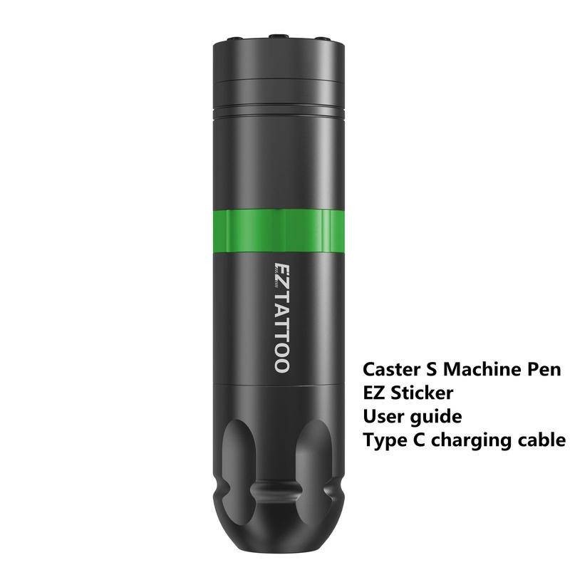 Máy xăm không dây Caster-S và bút máy xăm Bộ nguồn di động, được trang bị đầy đủ, dễ sử dụng, dễ thực hành