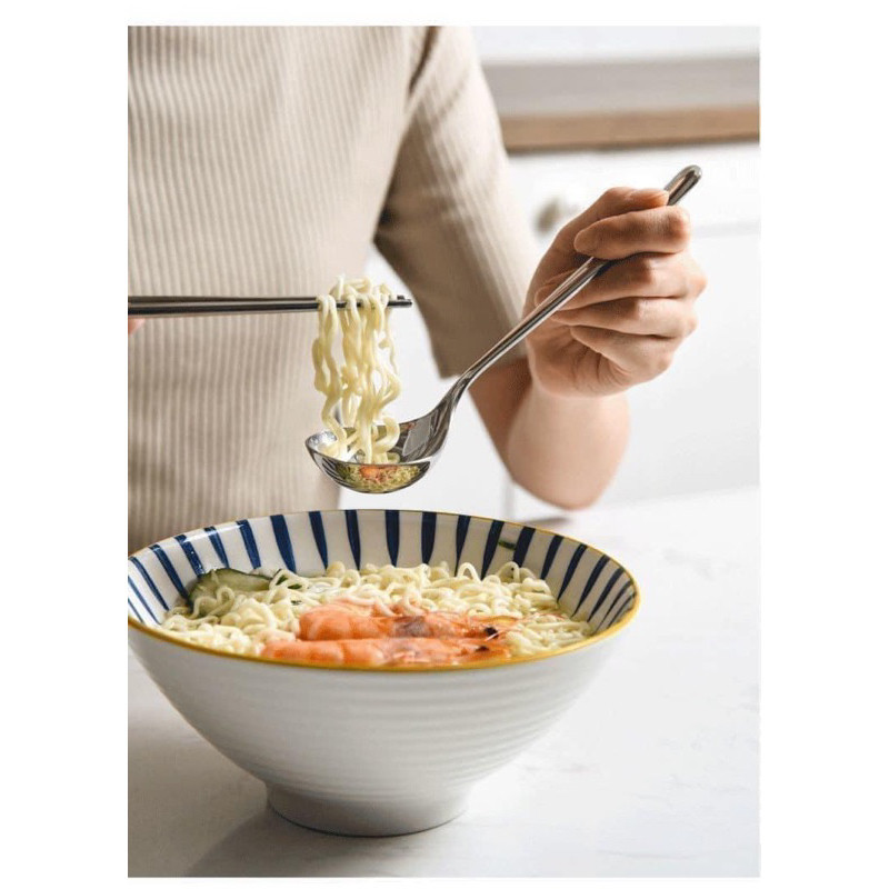 Muỗng Múc Canh Cán Dài Bằng Thép Không Gỉ