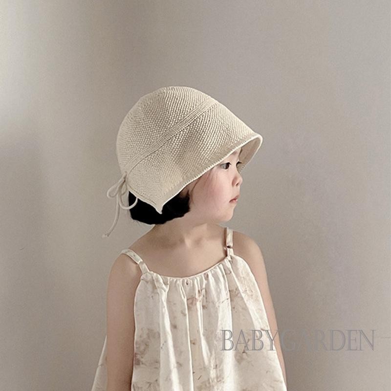 Baga-2-7 Tuổi Kid Bé Gái Mũ Rơm Ngoài Trời Chống Nắng Vành Rộng Bãi Biển Người Cá Mũ
