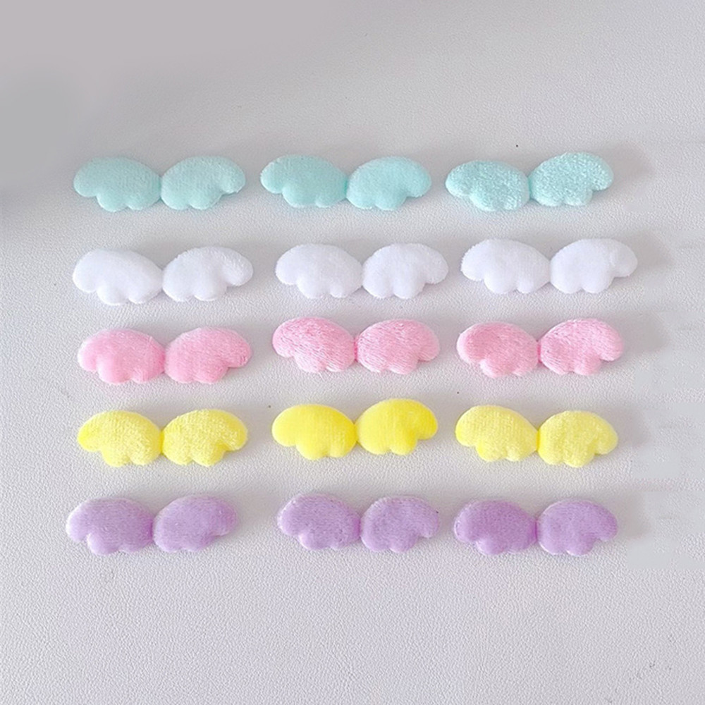 Bìa Thẻ Trang Trí DIY Phụ Kiện May Đồ Trang Trí 10 Cái / gói Chất Liệu Handmade Cánh Sang Trọng Trang Phục Táo Kẹp Tóc Miếng Dán INS Hoạt Hình Dễ Thương