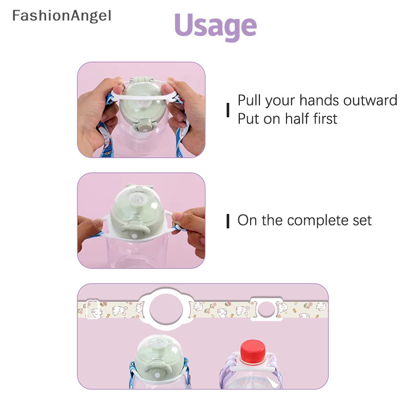Fashionangel 2 Trong 1 Có Thể Điều Chỉnh Dây Đeo Chai Nước Đa Năng Di Động Chai Nước Đeo Vai Giá Đỡ Tumbler Dây Đeo Du Lịch TH