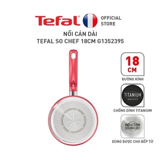 Nồi cán dài quánh Tefal So Chef 18cm (G1352395/ G1352396) - Hàng chính hãng