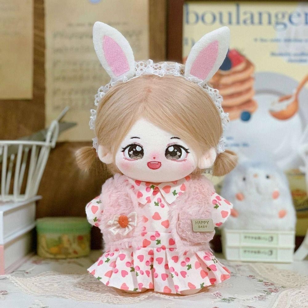 Flazea Búp Bê Dễ Thương Quần Áo Đáng Yêu, Có Băng Đô Hoạt Hình Phụ Kiện Đầm Công Chúa, 20 Kiểu Váy Thời Trang Váy Cho Búp Bê Cotton 20cm / Búp Bê Thần Tượng EXO