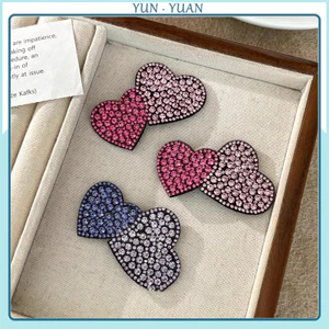Kẹp tóc đính đá Hàn Quốc nữ tính, dùng cho tóc gãy, bên, trán