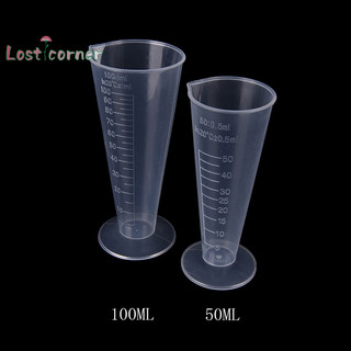 [Lostcorner] 50ml 100ml Cân cốc trong suốt Cốc đo lường Dụng cụ đo lường MỚI,
Cốc đo tốt nghiệp cốc nhựa 50ml 100ml để thử nghiệm nhà bếp trong phòng thí nghiệm,
Nhựa 1 Cốc Tôi