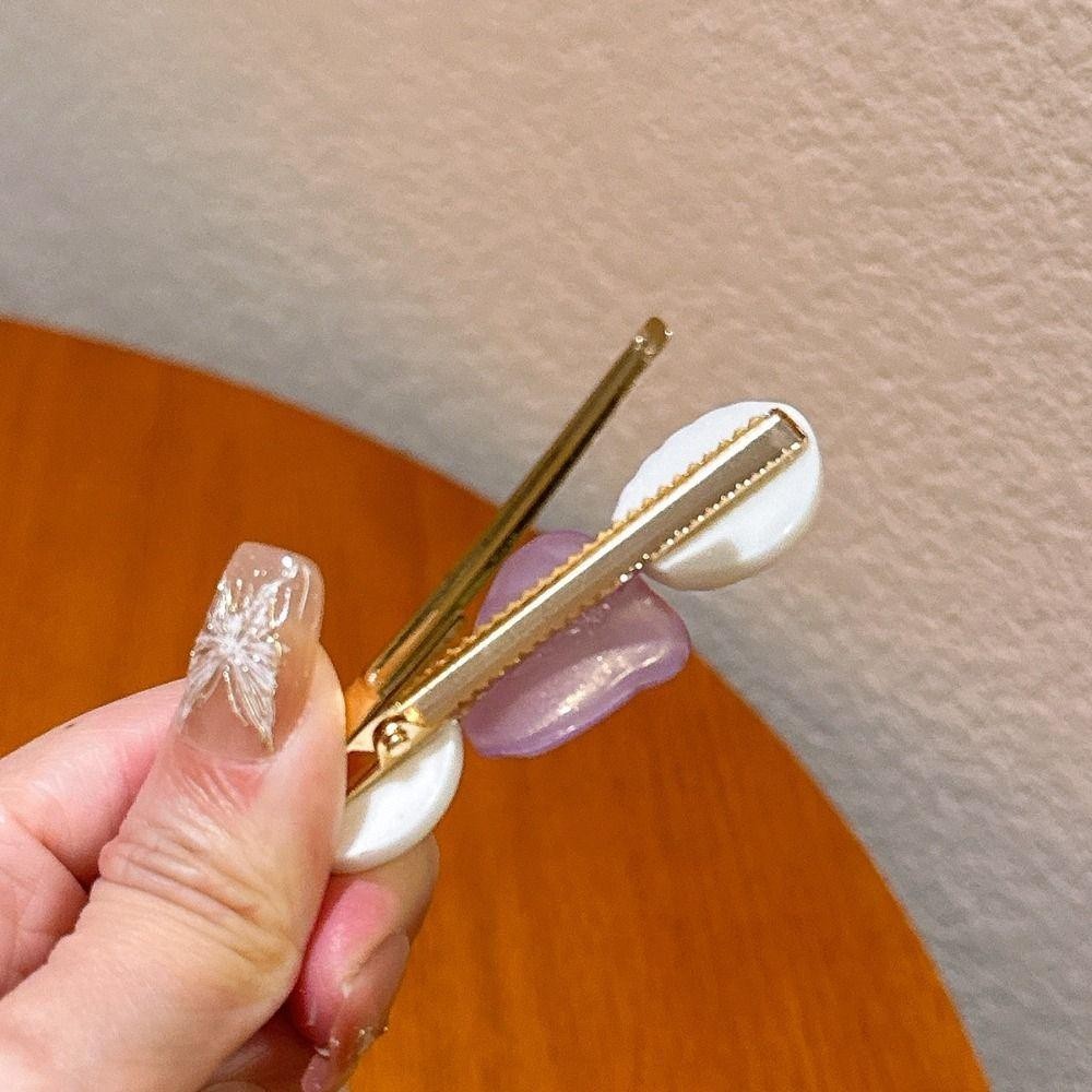 EBINLANDS 5 Chiếc Kẹp Tóc Nàng Tiên Cá, Mũ Đội Đầu Ngọc Trai Vỏ Sao Biển Kẹp Tóc, Phụ Kiện Công Chúa Đại Dương Series Bang Kẹp Bãi Biển