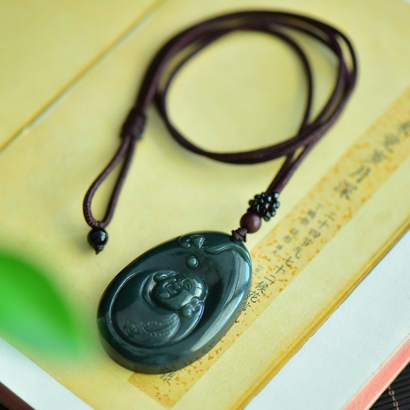 Mặt Dây Chuyền Phật Sapphire Chạm Khắc Tinh Tế - Bán Chạy