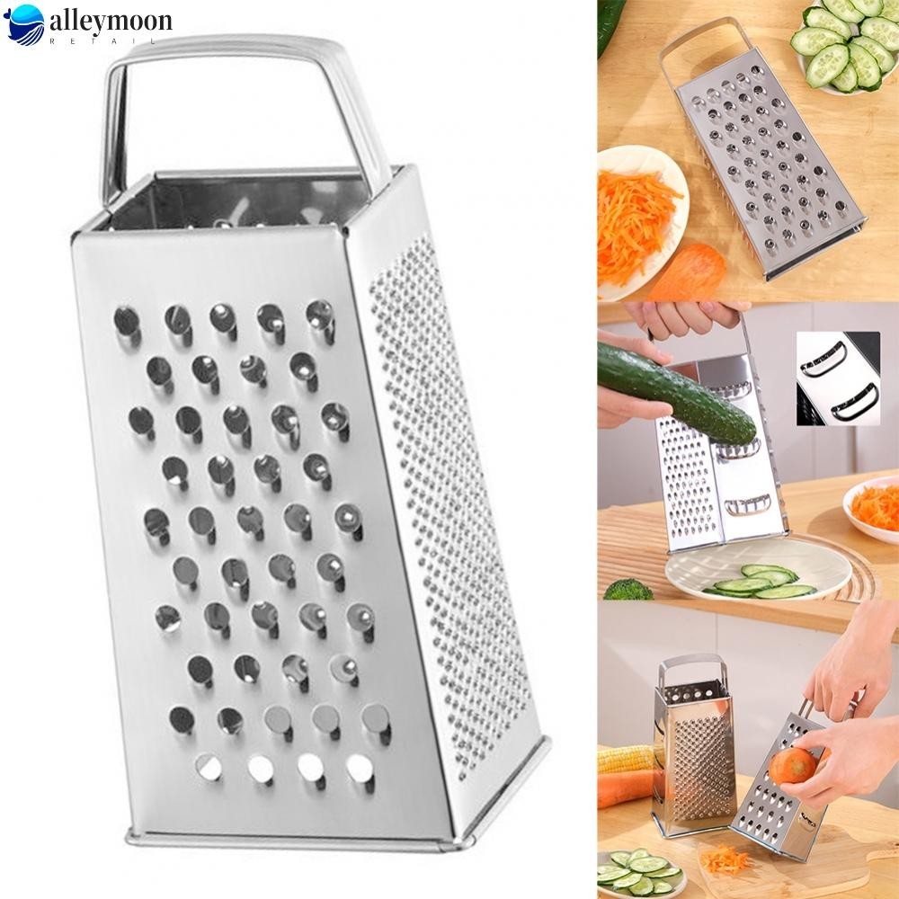 【FEELING 】9’’ Cheese Grater Box Sided Cheese Shredder Stainless Steel Kitchen Tool