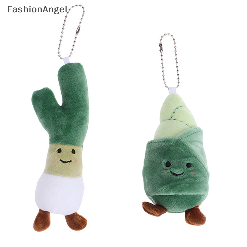 FashionAngel Rau Sang Trọng Hoạt Hình Bắp Cải Ngô Thổ Cẩm Mặt Dây Chuyền Búp Bê Nhồi Bông Mềm Móc Khóa Ba Lô Túi Xe Trang Trí Kid Quà Tặng TH