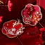 Zthome Trung Quốc Retro Chúc Mừng Quạt Cưới Cầm Tay Quạt Hoa Có sels Cổ Tinh Tế Mặt Dây Chuyền Quà Tặng HOT