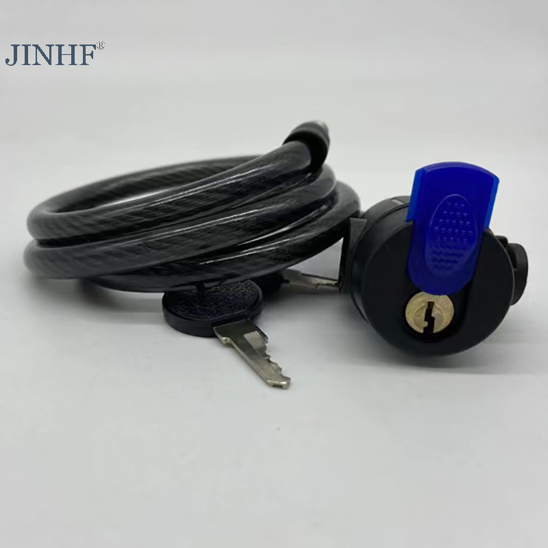 Jinhf Đa Năng Xe Máy Khóa Chống Trộm Đai 2 Chìa Khóa Cho Xe Đạp An Toàn Dây Thép Cáp Di Động Khóa Xe Điện Khóa Cáp HOT