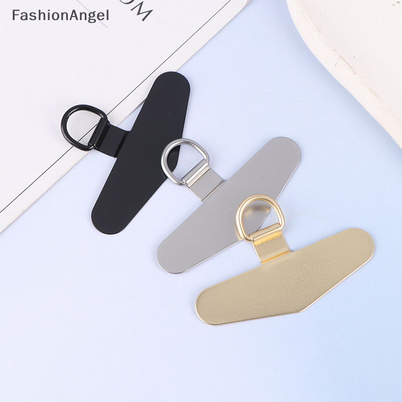 Fashionangel Siêu Mỏng Kim Loại Điện Thoại Di Động Kẹp Thép Không Gỉ Dây Thẻ Chống Rơi Kẹp TH