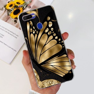 Dành Cho OPPO A5s AX5s Vỏ CPH1909 CPH1920 CPH1912 Ốp Điện Thoại Silicon Trong Suốt Hoa Phổ Biến Cho OPPO A12 A7 A7X A7N