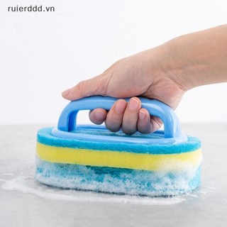 # ruierddd # Nhà bếp Phòng tắm Vệ sinh Bọt biển Vệ sinh Tường Bàn chải tắm Tay cầm Bọt biển Khe cắm cửa sổ bằng gốm Bàn chải sạch.