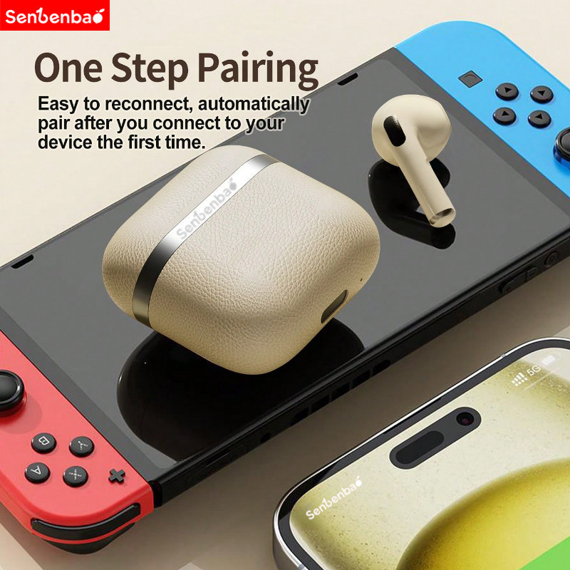 SenBenBao S17 Tai nghe Bluetooth không dây, chống nước IPX7, điều khiển cảm ứng, có hộp sạc