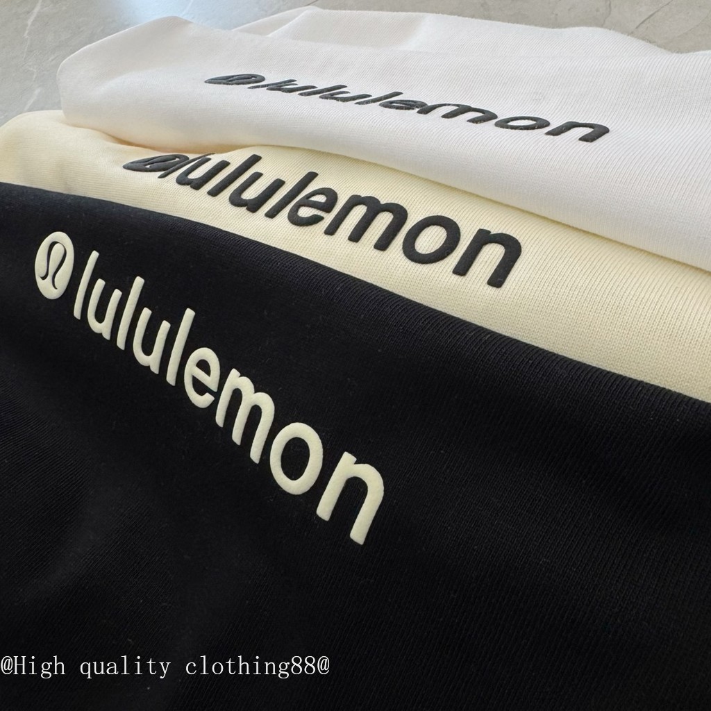 Áo thun ngắn tay cổ tròn cotton nguyên chất, phong cách hiện đại tương tự lululemon