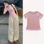 Áo thun nữ cộc tay mùa hè mát có đính nơ chất liệu vải thun cotton tăm mịn mát, co giãn có bigsize