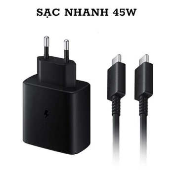Sạc nhanh SS 45W củ sạc cáp dây sạc nhanh type-c, bán lẻ cáp hoặc củ sạc