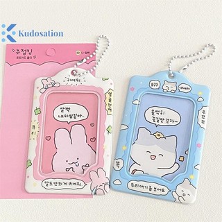 Kudosation Thời Trang Hàn Quốc 3 Inch Photocard Chủ Thẻ Kpop Móc Khóa Mặt Dây Chuyền Thần Tượng Đựng Thẻ Xe Buýt Ngân Hàng ID Thẻ Đồ Dùng Học Sinh