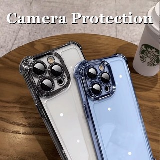 Túi Khí Không Gian Ốp Lưng Điện Thoại iPhone 11 Pro 12 13 14 15 Pro MAX 14 Plus XS MAX XR Vỏ TPU Mềm Trong Suốt Chống Sốc Có Bảo Vệ Camera